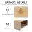 Khaki fork Wooden Sound Amplifier Box for Classroom and Spa 4