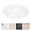 Clear Acrylic Clock Face Layout Guide for Precise Clock Making 6