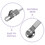 2Pcs Heavy Duty Silver Cabinet Door Pneumatic Lift Support Gas Struts 4
