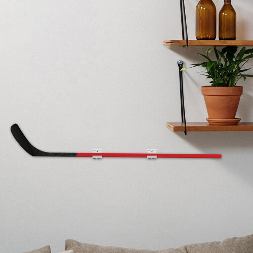 4Pcs Acrylic Wall Mount Hockey Stick Holder Storage Hooks 2