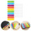 15Pcs Mini Binder Divider Bookmarks Plastic Folder Separators Assorted 7