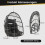 Hanging Egg Chair, Foldable PE Rattan with Cushion, Gray 2