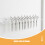 2Pièces Porte-Ciseaux Mural Transparent 12 Emplacements En 4