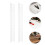 2Pièces Porte-Ciseaux Mural Transparent 12 Emplacements En 6