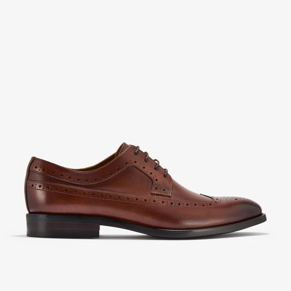Clarks (Standard, 6 (Adults')) Banstead Tip Tan Leather