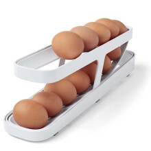 Automatic egg dispenser/egg sorter for home kitchens and refrigerators (white)