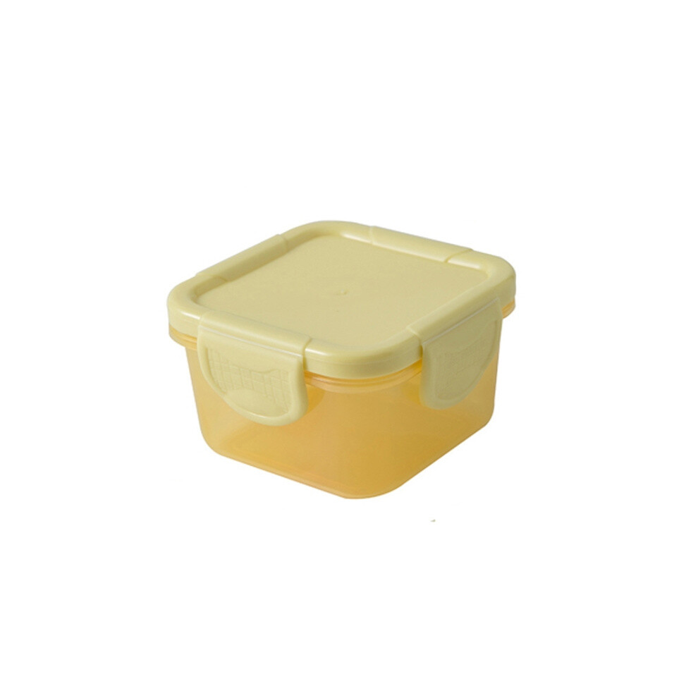 60ml Mini Food Storage Container, Food Grade, Thickened, Sealed Baby Food Container (Yellow)