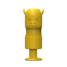 Sold in packs of 10 (H011) Food Preservation and Moisture-Proof Sealing Elastic Clip for Snacks (Yellow)