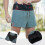 Marathon workout shorts compatible with men 2 in 1 design quick dry 4
