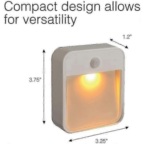 Battery Powered LED Nightlight with Motion Sensor for Gentle Amber Glow 1
