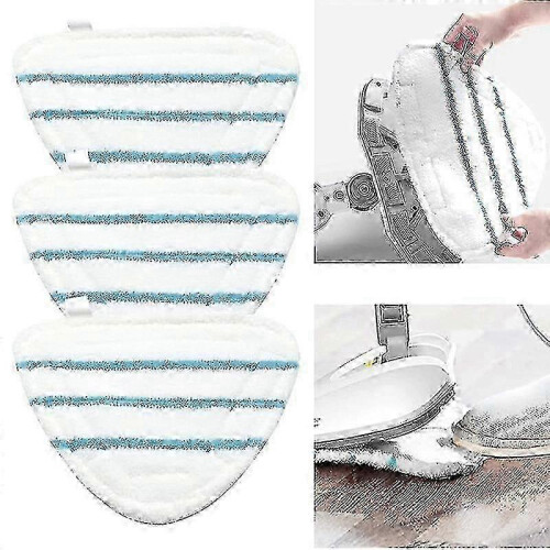 For Silvercrest Steam Mop, 4-Pack Replacement Cover Pads Lidl 2