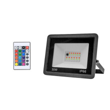 RGB LED Floodlight AC100-265V IP66 Outdoor Waterproof Spotlight Landscape Lighting for Garden, Patio, Yard 30W