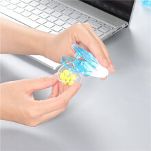6Pcs Portable Pill Taker,Portable Pill Taker Remover, Pill Cutter,Tablet Dispenser,Portable No Contact Medicine