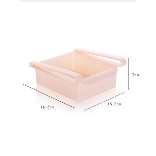TM15010 Refrigerator Pull-out Storage Box, Drawer-style Egg Storage and Freezer Box (Pink) 2