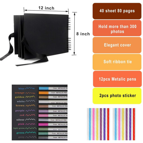 Κιτ Scrapbooking DIY, Χοντρό χαρτί Kraft ιδανικό για φωτογραφίες Polaroid Instax Mini και 1