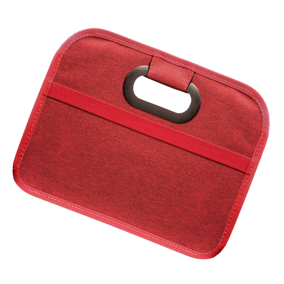 Universal Collapsible Backseat Trunk Organizer Case Design- Red 7754004338975