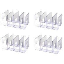 4X Luxe Opbergrek voor Handtassen van Acryl, Transparante Organizer voor Damestassen, Vitrinekast met Scheidingswanden