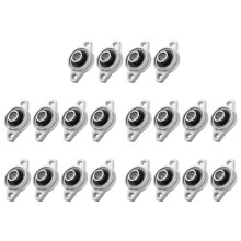 20Pcs KFL001 12mm Zinc Alloy Self Aligning Pillow Block Flange Bearing Rhombic Bearing Housing