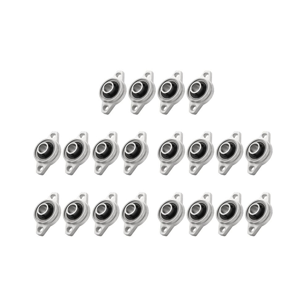 20Pcs Kfl001 12Mm Zinc Alloy Self Aligning Pillow Block Flange Bearing Rhombic Bearing Housing 6031612540985