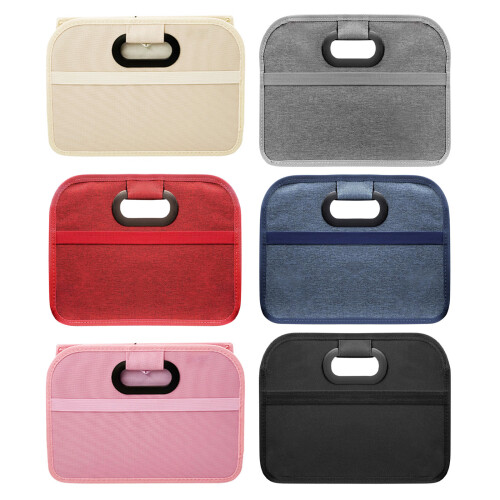 Universal Collapsible Backseat Trunk Organizer Case Design-Red 1