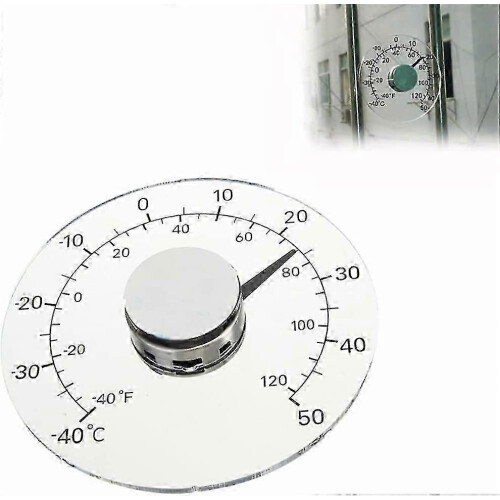 Termómetro autoadhesivo para ventanas para el control de la temperatura exterior. 1