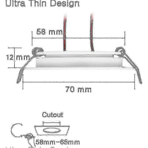 12V LED Downlights for Boat Interior, 4-Pack Recessed Ceiling Lights 1