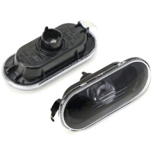 6Pcs Car Side  Turn Signal Warning Light Black Lamp Cover for MK4   Bora,B5/B5.5 ,Beetle
