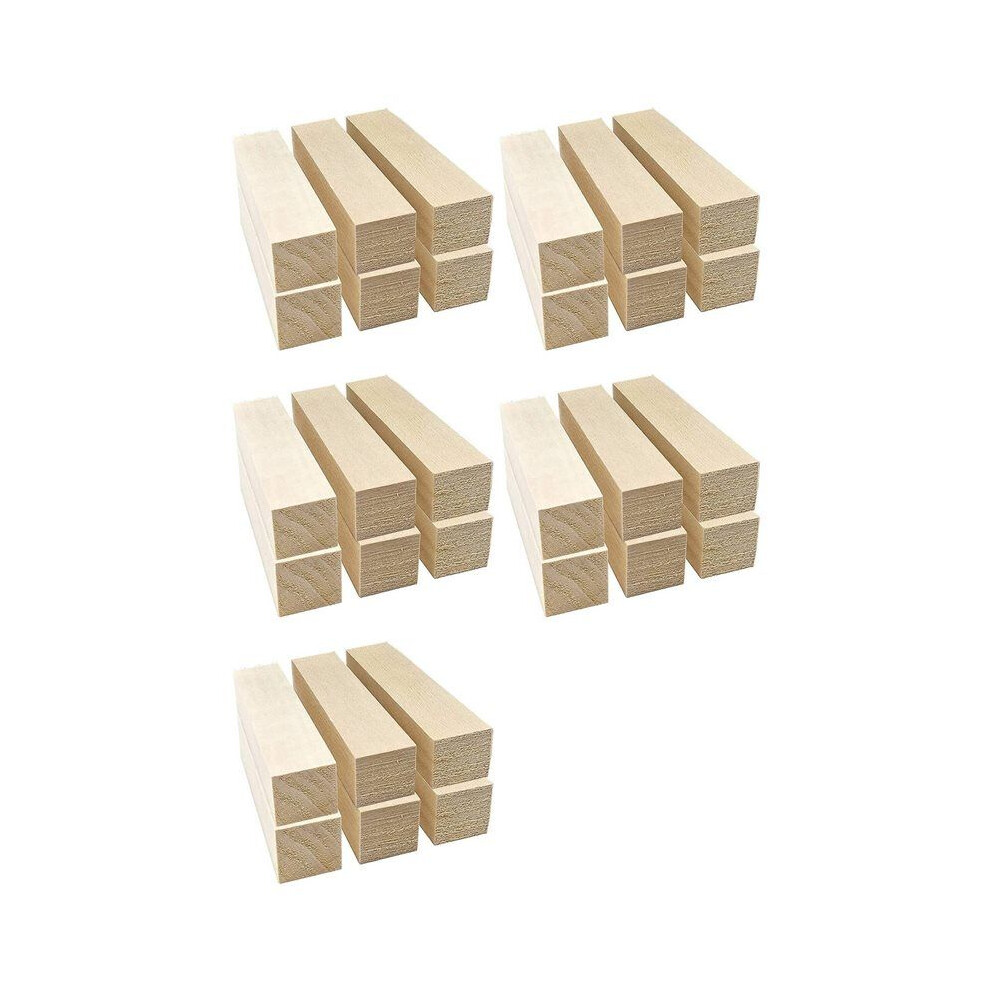 30Pcs Basswood Carving Blocks For Wood Beginners Carving Hobby Kit Diy Carving Wood 6033968506189