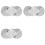 9 Pack Metal Reusable Coffee Filter Mesh for  Coffee Maker Espresso Maker, Silver 1