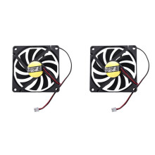2st 80mm 2-Pins Connector Koelventilator Lage Druk voor Pc-Computerbehuizing CPU-Koeler Radiator