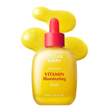 Eqqual berry Vitamin Illuminating Serum 30ml | Brighten-ing Face Serum for Dull & Uneven Skin | Enhances Glow, Evens Tone & Hydrates