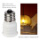 LED Light Bulb Adapter E12 to E14, 6-Pack White Lamp Socket Holder Converter 4