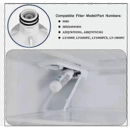 LG-LT1000P refrigerator water filter, 3-pack replacement cartridge 1