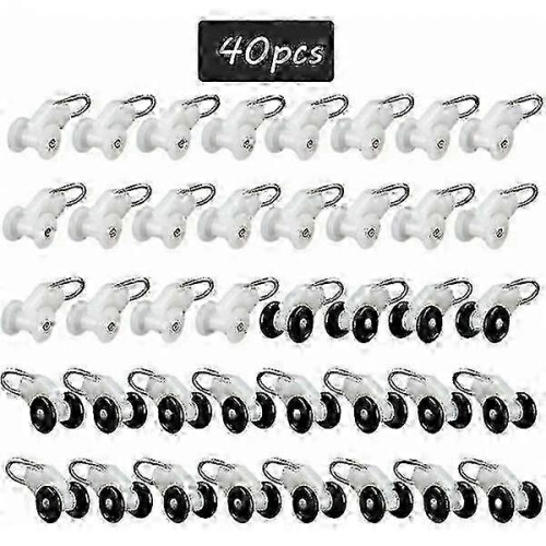 Pergola Curtain Track System with 40 Gliders and Attachment Hooks 1
