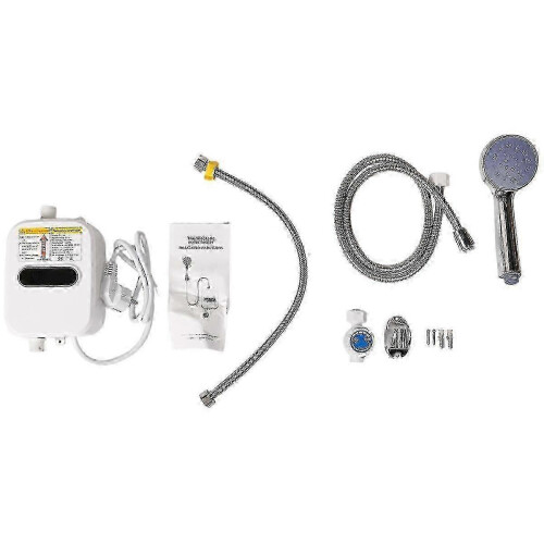 Chauffe-eau instantané de douche 3500 W, eau chaude électrique avec affichage numérique 2
