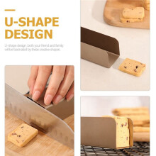 6 Pièces Emporte-Pièces Rectangle Moule à Biscuits Antiadhésif en Acier au Carbone Emporte-Pièces en Forme de U Biscuit Gâteau Moule à Pain