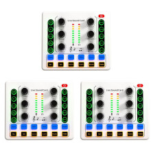 3X M8 Live-Soundkarte Kabelloser -Audiomixer Digitaler Mixer Rauschunterdrückung Live-Streaming-Broadcast-Podcasting