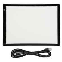 Stevig frame, antislip ontwerp, lichtpaneel, USB-voeding, dimbare LED-lichttafel, bedieningsknoppen aan de zijkant, instelbare dimfunctie, groot