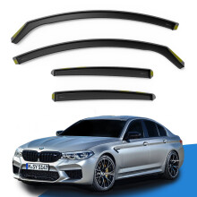 BMW 5 Series G30 20172023 4 Door Saloon Wind Deflectors 4pc Edgevisors Tinted