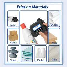 12.7mm Portable  Printer Handheld Inkjet Printer Text QR Barcode Batch Number Logo Image Coding Machine US Plug
