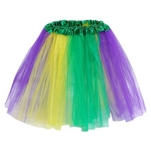 Women Mardi Gras Shimmering Glitter Tulle Skirt-carnival skirt