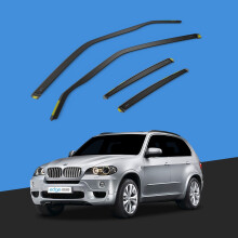 BMW X5 E70 MK2 20062013 5 Door SUV Wind Deflectors 4pc Tinted