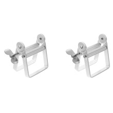 2X Zahnpasta-Quetscher, Metalltubenroller, Rotierender Zahnpastaspender, Tubenquetscher, Edelstahl-Quetscher A