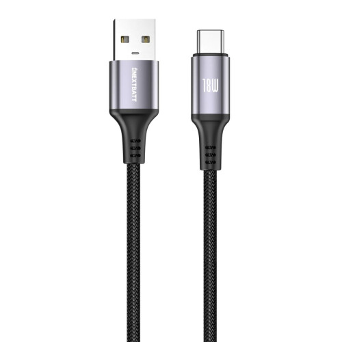 Cavo NEXTBATT da USB-A a USB-C 18W, 1m - Nero
