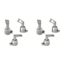 6x Hot Air Welding Gun Set 20mm Flat Welding Nozzle Tip Wide Mouth Tube Welding Nozzle Replacement PVC Plastic Sheet