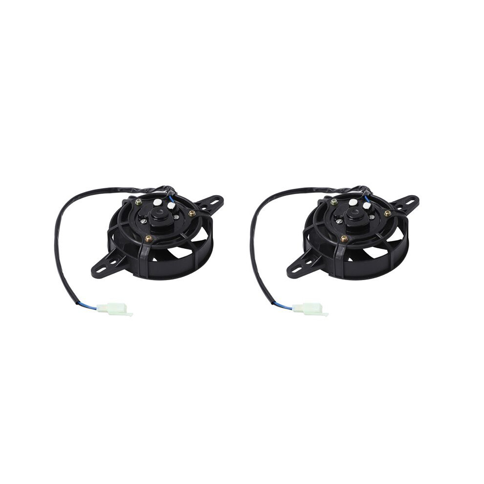 2X Fan Motorcycle Accessories 250Cc Dirt Bike For Atv Motocross Radiator Cooling Fan 6032985056745