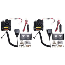 2X QYT KT-8900D -Mobilfunkgerät Dualband 136-174 MHz & 400-480 MHz 25 W Walkie-Talkie KT8900 Transceiver-Station