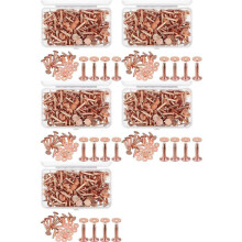 500 Sets Copper Rivets and Burrs Washers Leather Copper Rivet Fastener for Wallets Collars Leather DIY Supplies