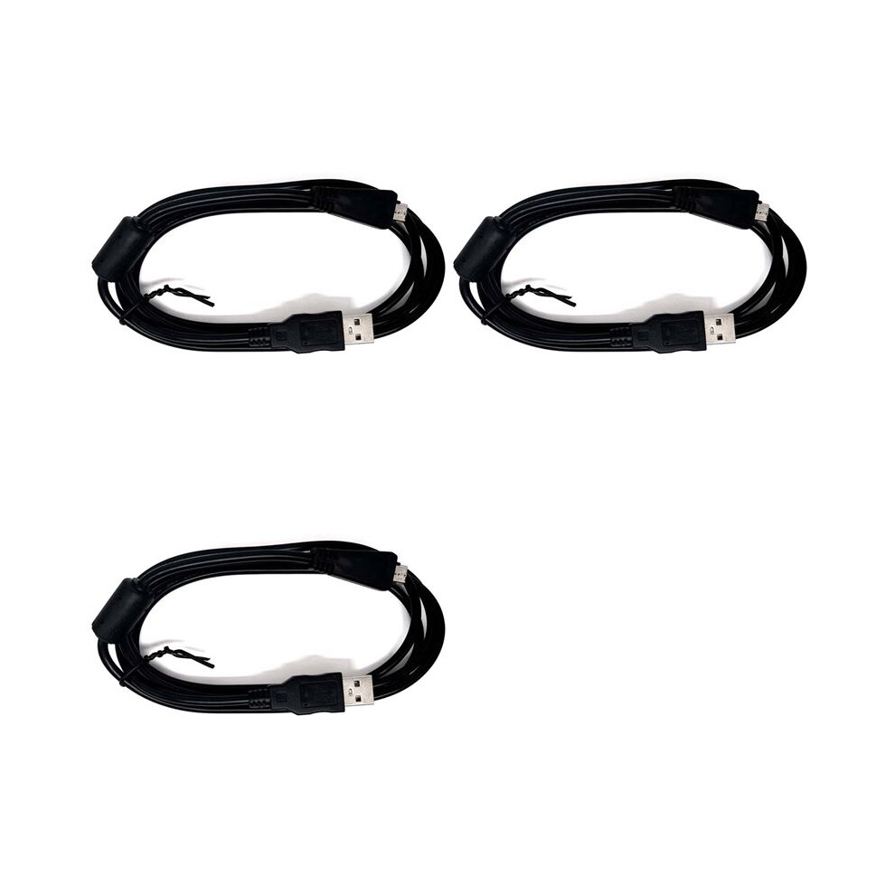 3X Usb Data Cable For Cyber-Shot Vmc-Md3 Dsc-W350,Dsc-W350d,Dsc-W360 Dsc-W380 Dsc-W390 Dsc-W570 Dsc-W570d Dsc-W580 Black 4713836774279