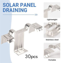60 Stück Entwässerungsschnalle für Photovoltaikmodule, Solarmodul-Wasserablaufclip für die Entwässerung Von Solarmodulen, 30 mm